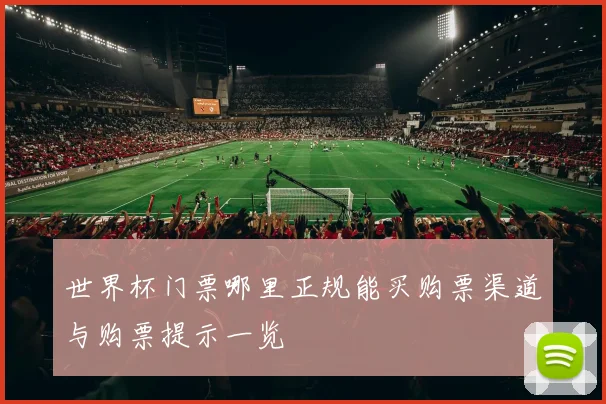 世界杯门票哪里正规能买购票渠道与购票提示一览