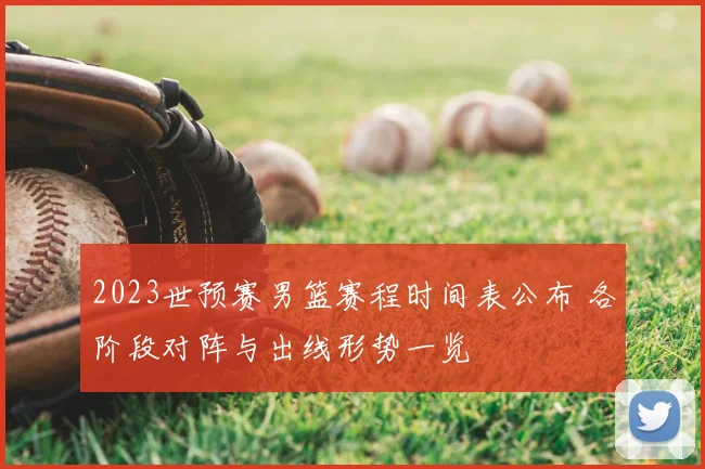 2023世预赛男篮赛程时间表公布 各阶段对阵与出线形势一览